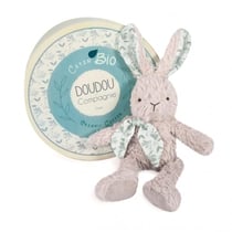 DOUDOU BOTANIC BIO - Pantin lapin gris Doudou et compagnie
