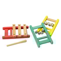 Coffret 3 instruments en bois initiation à la musique Oxybul