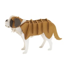 Maquette 3D en papier chien Saint-Bernard - Fridolin