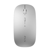 Souris Sans Fil Bluetooth 5.0 2.4G Léger Compact Silencieux Longue Autonomie Argent YONIS