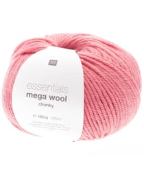 Laine à tricoter Essentials Mega Wool Chunky - Rico Design 18 Rose