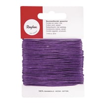 Cordon Violet Coton ciré Ø 1mm 20 m