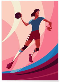 Affiche Handball | A3 : 29,7x42cm