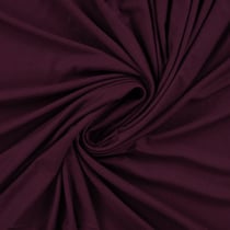 Tissu Jersey Viscose uni Lia Bordeaux foncé