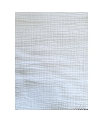 Tissu Double Gaze de coton gaufrée de 130 CM de largeur fripblanc vendu par 50 cm