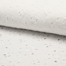 Tissu Broderie anglaise Deluxe n°250 sur fond Blanc