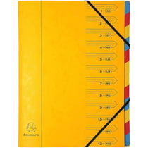 Trieur 12 Compartiments Jaune - Exacompta