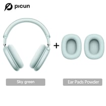 Picun F8 Pro ANC – Casque Sans Fil Audio Spatial 3D & ANC -52 dB - Vert + Earpads
