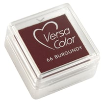 Tampon encreur "Versacolor", rouge Bourgogne, 2,5x2,5 cm
