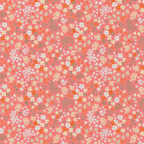 Tissu Coton imprimé Doaby Sorbet sur fond Saumon