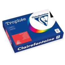 Ramette de papier CLAIREFONTAINE - 500 feuilles - Rouge Corail - A4 - 80g