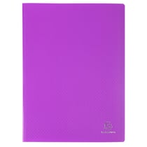 Protège-documents en polypropylène 5/10e OPAK pochettes Cristal 100 vues - A4 - Violet - x 10 - Exacompta