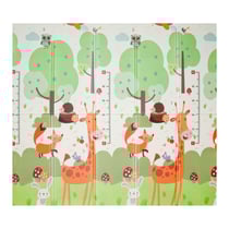 Tapis d'Eveil Pliable Réversible Bébé Forêt & Circuit par Kidolo