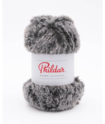 Pelote de fourrure à tricoter PHIL INUIT - 100GR - Phildar Dark Noir