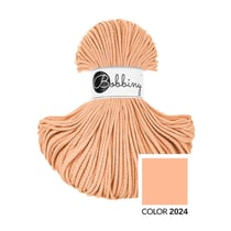 Corde macramé Bobbiny - Tressée Junior - Coton recyclé - Nude - 3 mm x 100 m
