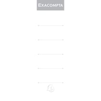 Etiquettes autocollante pour dos de classeur à levier. 70mm de largeur - Blanc - Exacompta