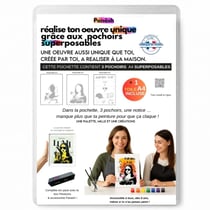 Peinture aux pochoirs Panash débutant enfants et adultes - Joconde en 3 pochoirs