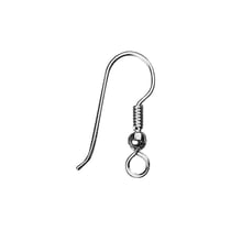 Crochets d'oreille, argent, 20mm, 4 pces