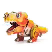 MierEdu PUZZLE 3D CONSTRUCTION&SON: DINO / TYRANNOSAURUS REX 15,6x6,8x8,16cm, avec son, fonctionne sur une piles
bouton CR2032 (incl.), en boîte 10,8x3,5x19,4cm, 6+