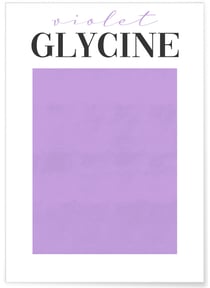 Affiche Violet Glycine | A3 : 29,7x42cm
