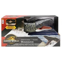 Dinosaure mosasaure super colossal 91 cm - jurassic world - mattel - jgb51 - figurine