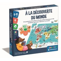 Puzzle a la découverte du monde - Avec activités, défis, tombola et jeu de recherche - Dés 6 ans