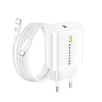 Mayaxess Chargeur Secteur pour Fairphone 4 20W + Câble USB-C 1m Blanc