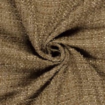 Tissu Jacquard Lurex Tweed Éclat uni Camel doré