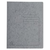 Chemise à lamelle carte lustrée 355gm2 - A4 - Gris - x 25 - Exacompta