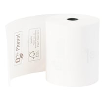 Bobine pour tickets de caisse 80x70m - 72m - 1 pli thermique 48m2 sans Phenol. - Blanc - x 20 - Exacompta