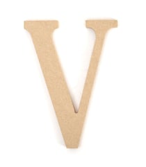 LETTRE MDF  V  ht 220x12