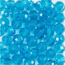 45 perles à facettes rondes Ø 4 mm - turquoise