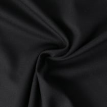 Tissu Gabardine extensible Bambou recyclé Aelys uni Noir