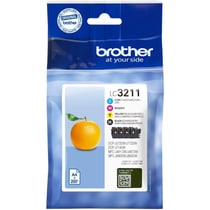 Multipack 4 Cartouches jet d'encre LC3211 N C M Y BROTHER