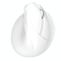 Souris Ergonomique Verticale Sans Fil Rechargeable Avec Boutons De Navigation Blanc YONIS