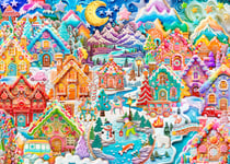 Puzzle 1500 pièces - Colorful Cookietown Night - Alipson Puzzle