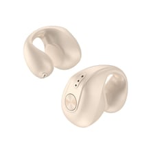 Ecouteurs Bluetooth Sport Sans Fil Confortables Son Cristallin Anti-Bruit Étanche Beige 2 YONIS