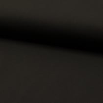 Tissu Voile de coton uni Bio Noir