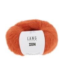 Pelote de Laine, Alpaga et Soie à tricoter ZEN - 25GR - Lang Yarns 0059 orange