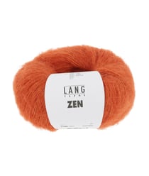 Pelote de Laine, Alpaga et Soie à tricoter ZEN - 25GR - Lang Yarns 0059 orange