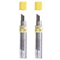 Mine de rechange Pentel Hi-Polymer Super - 0,9 mm - HB - Lot de 2 étuis de 15 mines