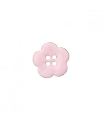 Bouton Coco laqué 4 trous Fleur 18mm - Prym Rose Clair