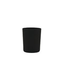 Verre à bougie laqué noir mat 250 ml / bougie 180 g