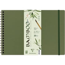 Carnet - Aquarelle - 21 x 29,7 cm - Spirale - 20 feuilles - Clairefontaine - Bamboo