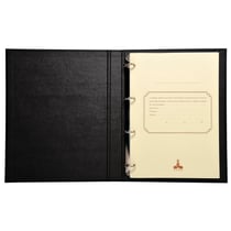 Reliure standard avec recharge 297X210 Livre d'inventaire 100 feuillets foliotés 80g + garde - Noir - Le Dauphin