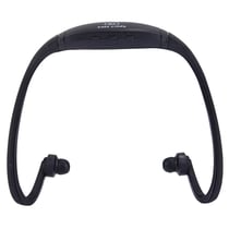Casque MP3 Sport Sans Fil Lecteur Musique Micro SD Running Vélo Vtt Wma Wav Noir YONIS