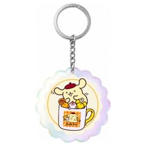 Sanrio - Porte-clés en acrylique Pompompurin 30th Anniversary Squishy Cute Purin 01 - Sakami Merchandise