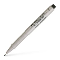 Lot de 10 stylos feutres - FABER-CASTELL - ECCO PIGMENT - Pointe 0,5 mm - Noir