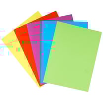 Paquet de 25 chemises Double Poche ROCK''S 210 - double A4 ou A3 - 24x32cm - Couleurs assorties - x 10 - Exacompta