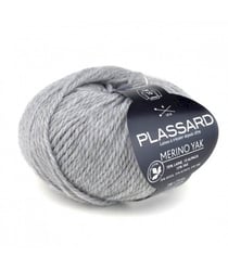 Pelote de Yak à tricoter MERINO YAK - Plassard 11 Gris